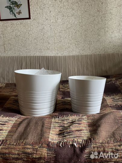 Горшок керамический Икея 1 штука (маленький)