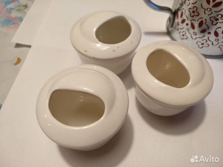 Солонки, горчичницы с крышками современные и СССР