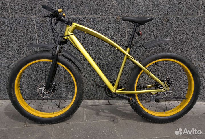 Фэтбайк Custom Gold Bike, 26х4.0, 21 ск