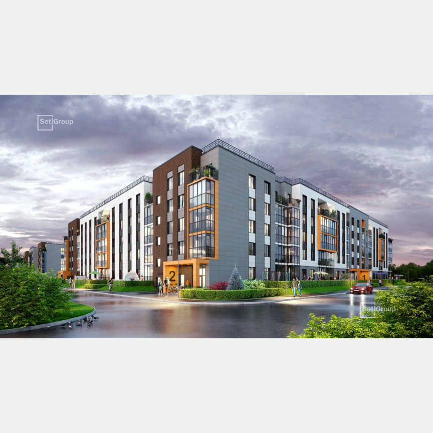 1-к. квартира, 31,8 м², 1/5 эт.