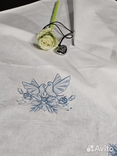 Свадебный рушник льняной/ Венчальный
