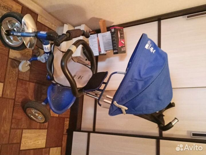 Детский велосипед с ручкой бу