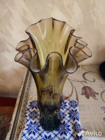 Ваза для цветов хрустальная