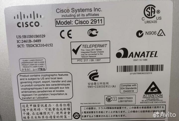 Cisco 2911 с модулями ehwic-D-8ESG