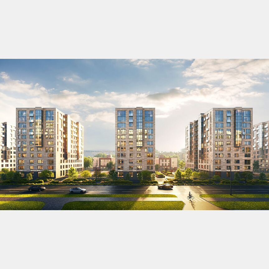 2-к. квартира, 64,1 м², 12/13 эт.