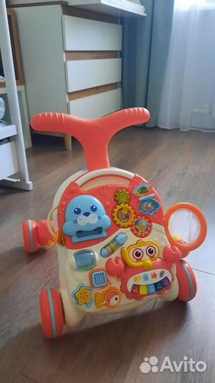 Ходунки каталка детские 2в1