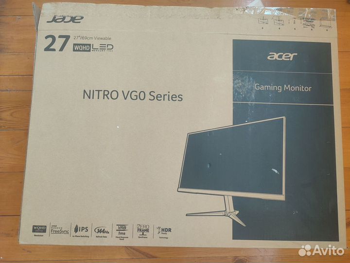 Монитор Acer 144hz 2k IPS VG270UPbmiix