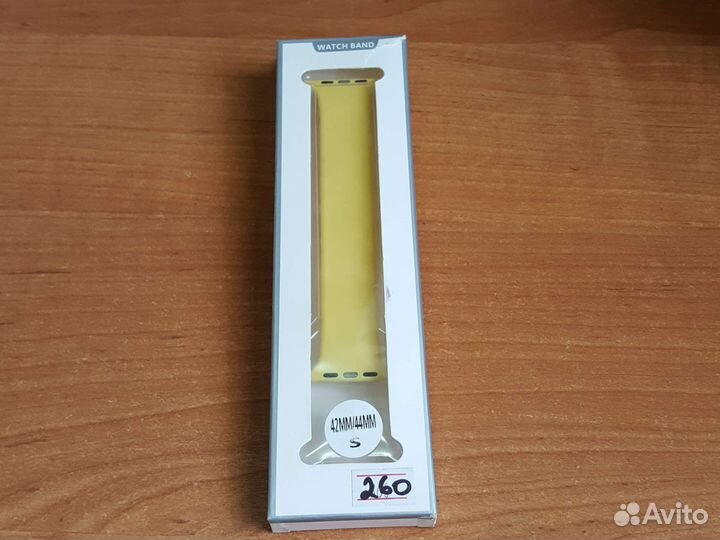 Силиконовый ремешок watch band 42-44mm жёлтый