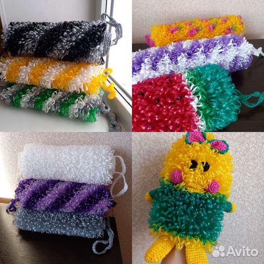 Мочалка ручной работы