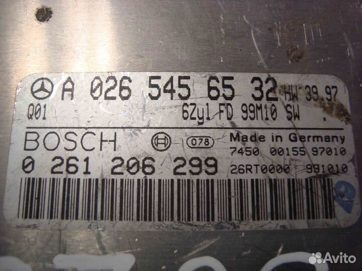 Блок управления двигателем C208 A0265456532