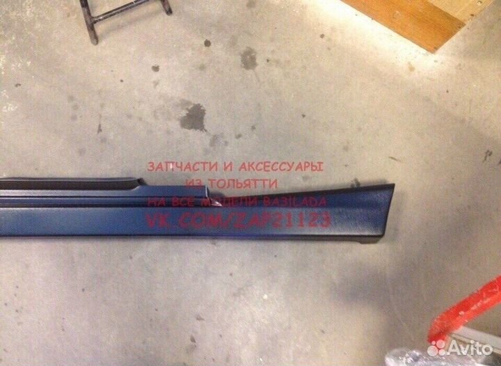 Накладки на пороги 12 купе(21123) тюн-купеL