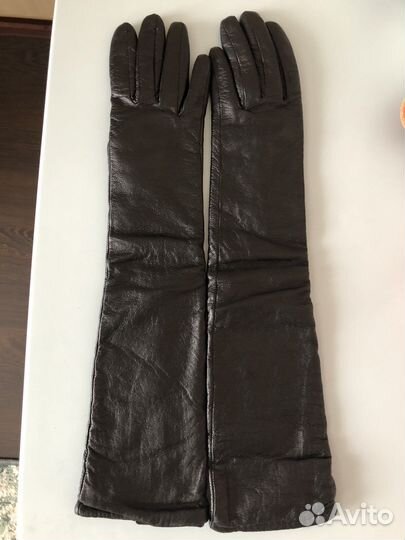 Перчатки женские кожаные