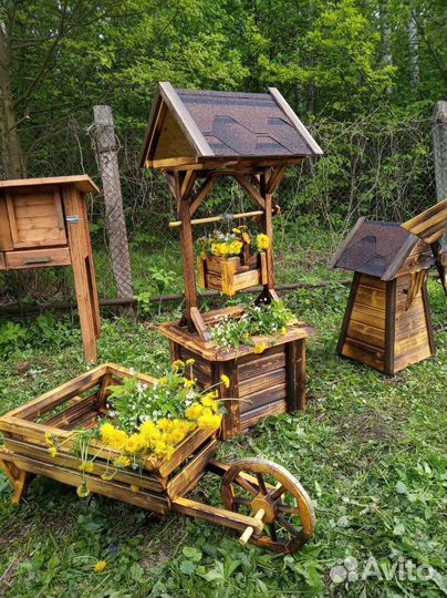 Декоративный колодец-кашпо Гренада