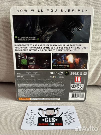 Редкий Стилбук Alien isolation Xbox One