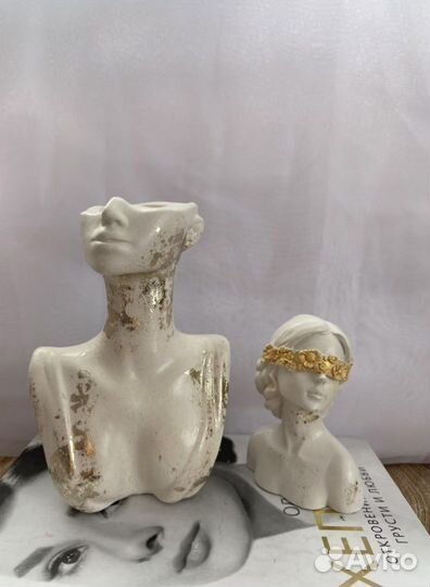 Бюст свечи гипс вазы подносы фигуры