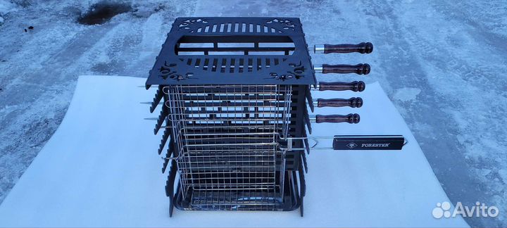 Разборный вертикальный мангал