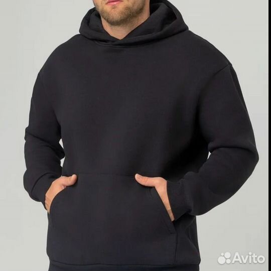 Толстовка мужская с капюшоном 52-54/ Худи мужское