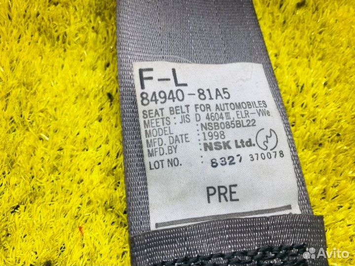 Ремень безопасности пара перед передний Suzuki 145470