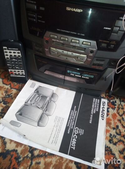 Музыкальный центр Sharp CD-C 480T.Япония.80-х