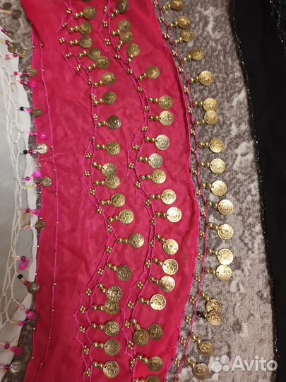 Платок -пояс для восточных танцев 5 шт