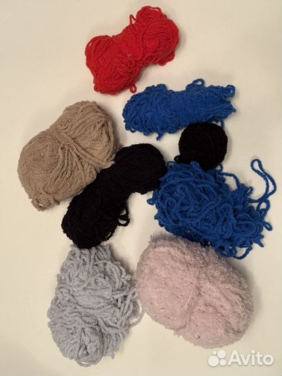 Пряжа для вязания пакетом, остатки