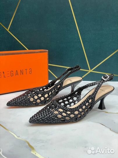 Лодочки плетеные elegante эко кожа /35-41