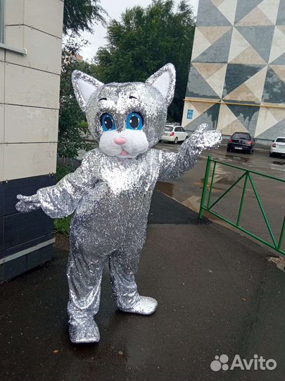 Ростовая кукла Кот Котик Серебро и одежда