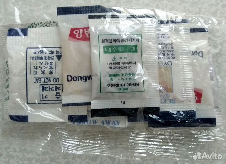 Силикагель в пакетиках