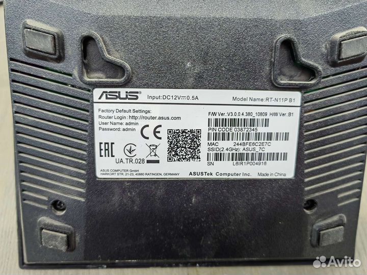 Wi-fi роутер Asus RT-N11/12