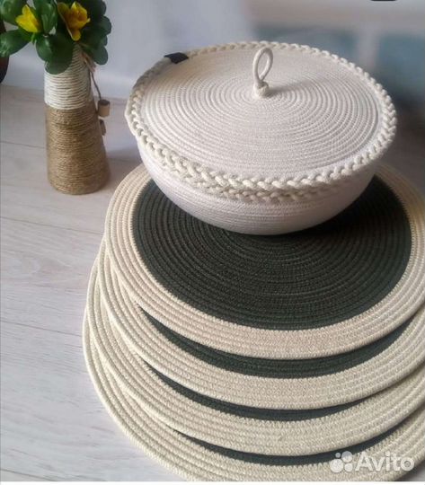 Салфетки из хлопкового шнура