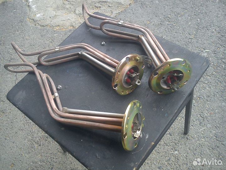 Нагревательный тэн 2000 W, 220 V, медь, под винт