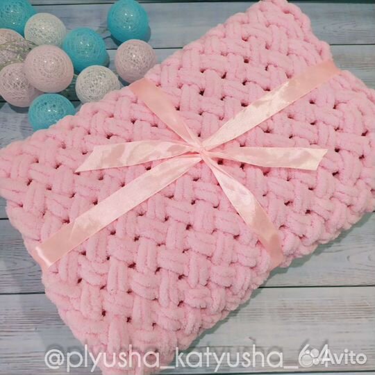 Плюшевый плед для новорожденного