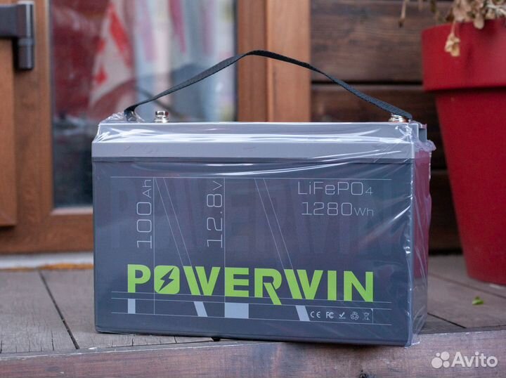 Аккумулятор Powerwin BT100 LiFePo4 / 12в 100Ah