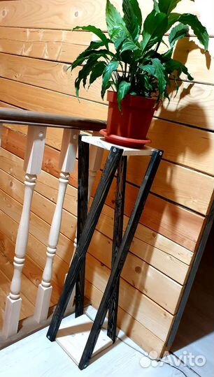 Подставка для цветов напольная деревянная