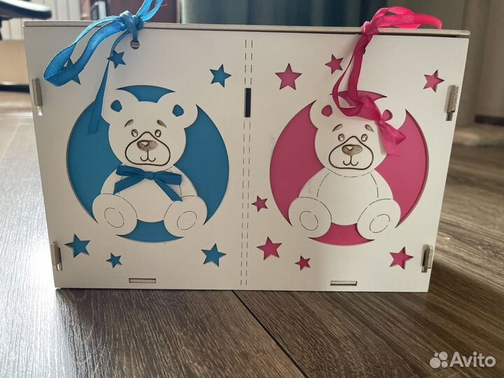 Коробка на свадьбу мальчик или девочка