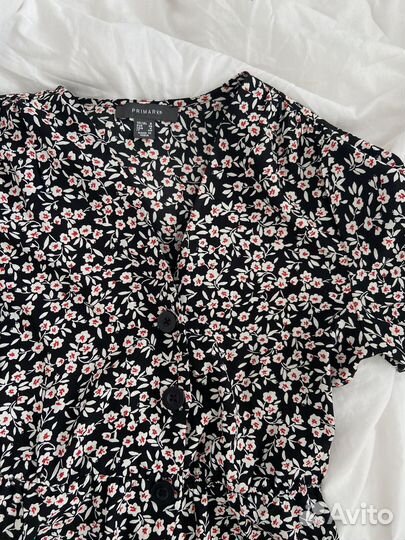 Комбинезон летний в цветочек