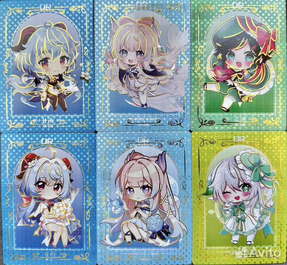 Коллекционные карточки Genshin impact