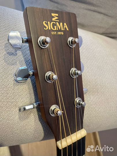 Электроакустическая гитара Sigma GMC-STE, с топом