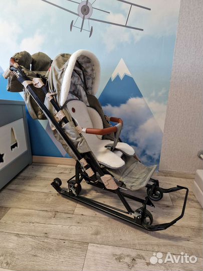 Детские санки коляска
