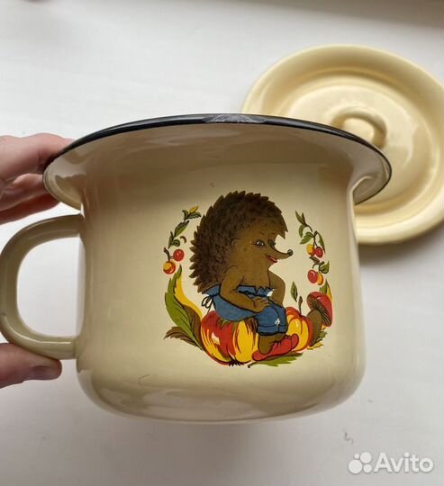 Ночной горшок СССР эмалированный