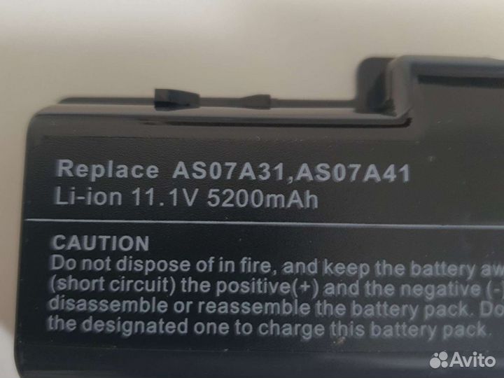 Новый аккумулятор для ноутбука acer