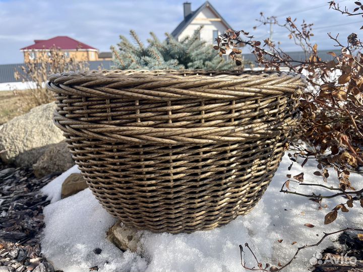 Кашпо из ротанга 30л