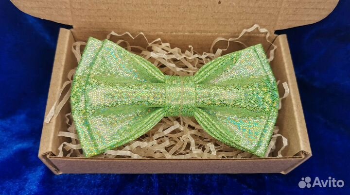 Галстуки бабочки зеленые