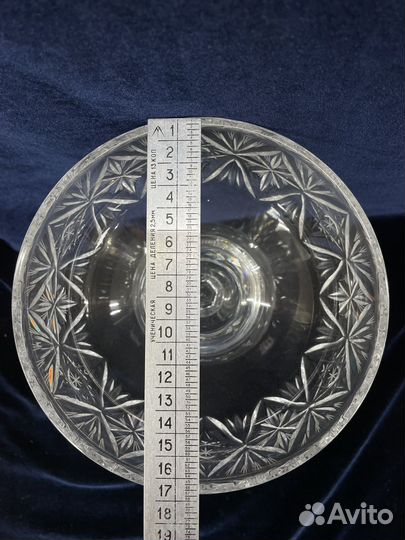 Хрустальная ваза конфетница СССР (Сзр)
