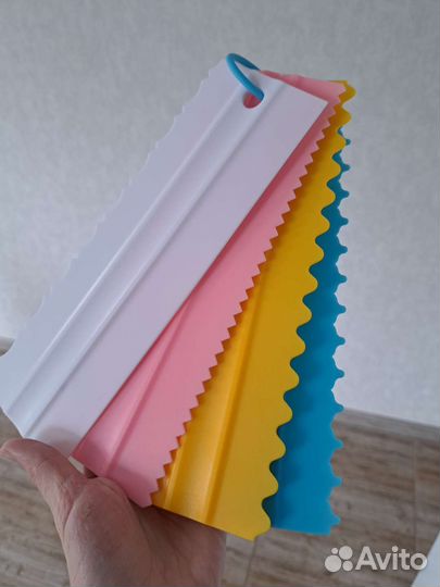 Шпатель кондитерский для выравнивания с узорами