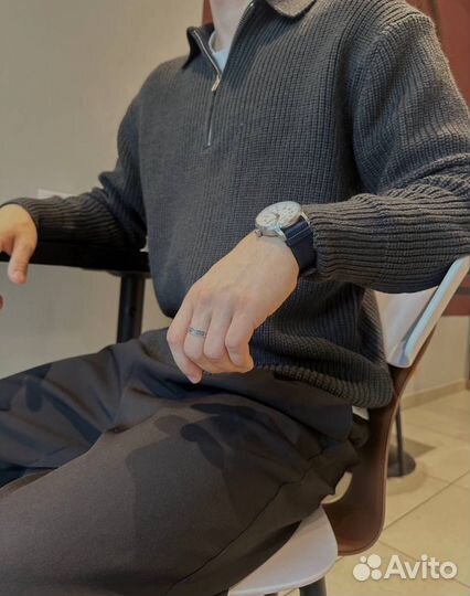 Мужской джемпер полузамок old money