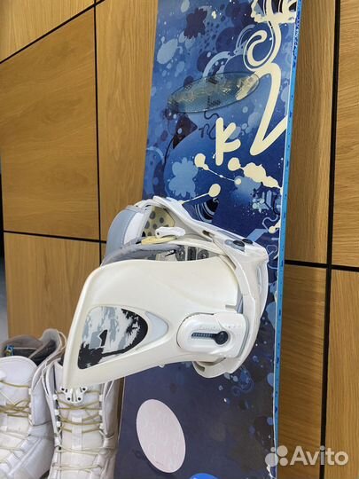 Сноуборд 155 c креплениями+ботинки 38р