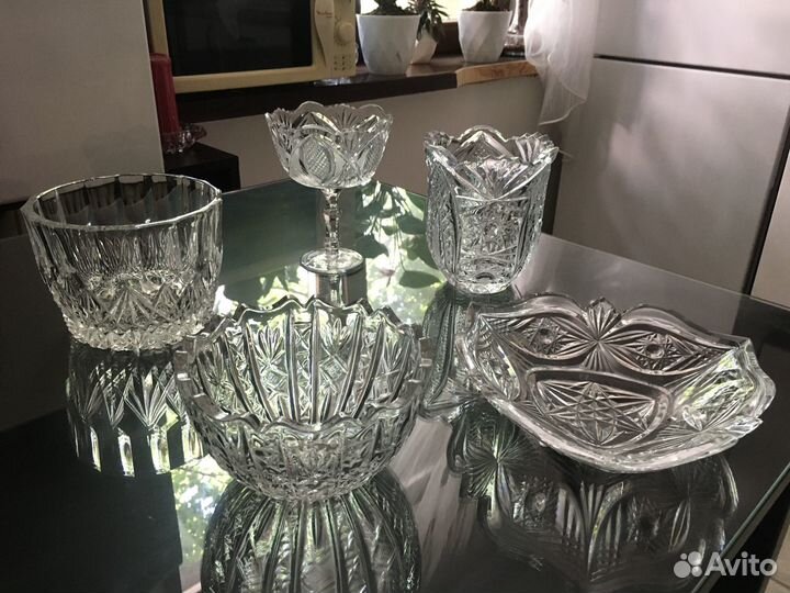 Хрустальные конфетницы СССР