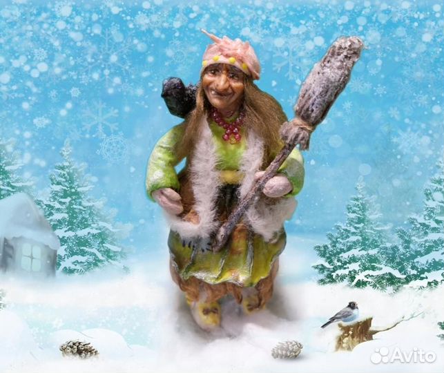 Ватные елочные игрушки