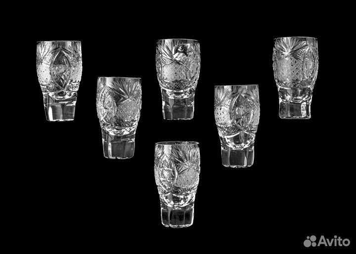 Хрустальный сервиз Татьяна для спиртных напитков